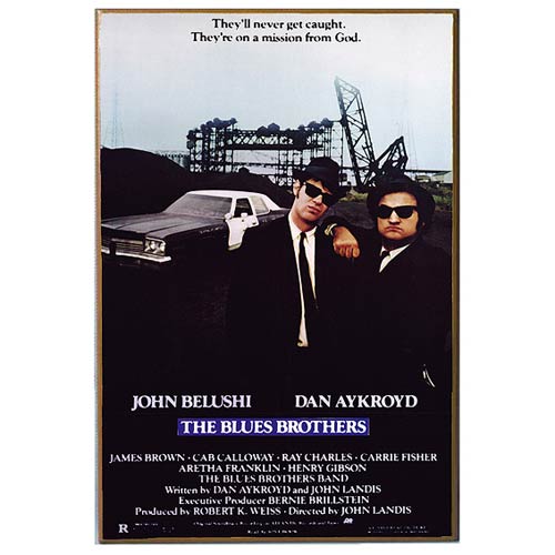 Blues Brothers Movie Poster Wood Wall Artwork